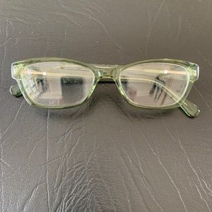 Groovy green glasses.